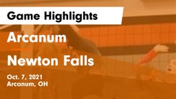 Arcanum  vs Newton Falls  Game Highlights - Oct. 7, 2021