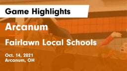 Arcanum  vs Fairlawn Local Schools Game Highlights - Oct. 14, 2021