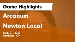 Arcanum  vs Newton Local  Game Highlights - Aug. 27, 2022