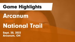 Arcanum  vs National Trail  Game Highlights - Sept. 20, 2022