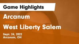 Arcanum  vs West Liberty Salem Game Highlights - Sept. 24, 2022