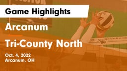 Arcanum  vs Tri-County North  Game Highlights - Oct. 4, 2022