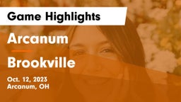 Arcanum  vs Brookville  Game Highlights - Oct. 12, 2023