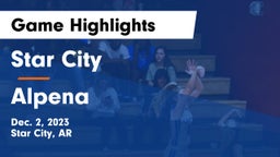 Star City  vs Alpena  Game Highlights - Dec. 2, 2023