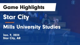 Star City  vs Mills University Studies  Game Highlights - Jan. 9, 2024