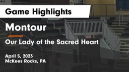 Montour  vs Our Lady of the Sacred Heart Game Highlights - April 5, 2023