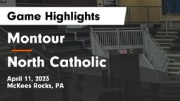 Montour  vs North Catholic  Game Highlights - April 11, 2023
