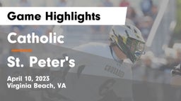 Catholic  vs St. Peter's Game Highlights - April 10, 2023