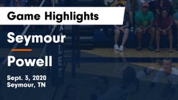 Seymour  vs Powell Game Highlights - Sept. 3, 2020