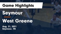 Seymour  vs West Greene  Game Highlights - Aug. 21, 2021