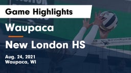 Waupaca  vs New London HS Game Highlights - Aug. 24, 2021