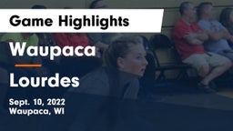 Waupaca  vs Lourdes  Game Highlights - Sept. 10, 2022