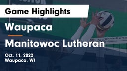 Waupaca  vs Manitowoc Lutheran  Game Highlights - Oct. 11, 2022
