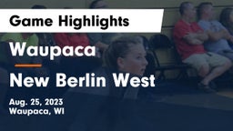Waupaca  vs New Berlin West  Game Highlights - Aug. 25, 2023