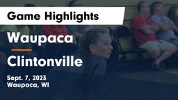 Waupaca  vs Clintonville  Game Highlights - Sept. 7, 2023