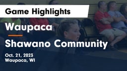 Waupaca  vs Shawano Community  Game Highlights - Oct. 21, 2023