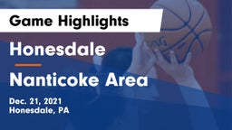 Honesdale  vs Nanticoke Area  Game Highlights - Dec. 21, 2021