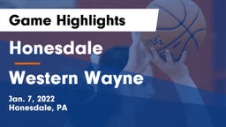 Honesdale  vs Western Wayne  Game Highlights - Jan. 7, 2022