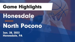 Honesdale  vs North Pocono  Game Highlights - Jan. 28, 2022