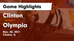 Clinton  vs Olympia  Game Highlights - Nov. 20, 2021