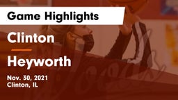 Clinton  vs Heyworth Game Highlights - Nov. 30, 2021