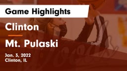 Clinton  vs Mt. Pulaski Game Highlights - Jan. 3, 2022