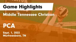 Middle Tennessee Christian vs PCA Game Highlights - Sept. 1, 2022