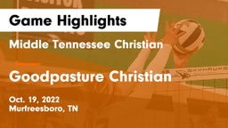 Middle Tennessee Christian vs Goodpasture Christian  Game Highlights - Oct. 19, 2022