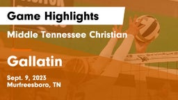 Middle Tennessee Christian vs Gallatin Game Highlights - Sept. 9, 2023