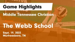 Middle Tennessee Christian vs The Webb School Game Highlights - Sept. 19, 2023