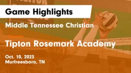 Middle Tennessee Christian vs Tipton Rosemark Academy Game Highlights - Oct. 10, 2023