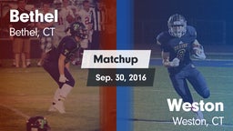 Matchup: Bethel  vs. Weston  2016