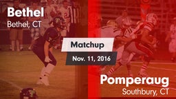 Matchup: Bethel  vs. Pomperaug  2016