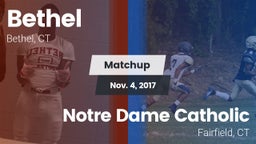 Matchup: Bethel  vs. Notre Dame Catholic  2017