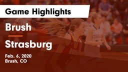 Brush  vs Strasburg  Game Highlights - Feb. 6, 2020
