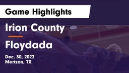 Irion County  vs Floydada  Game Highlights - Dec. 30, 2022