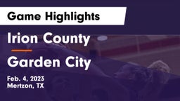 Irion County  vs Garden City  Game Highlights - Feb. 4, 2023