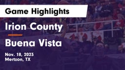Irion County  vs Buena Vista  Game Highlights - Nov. 18, 2023