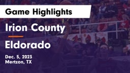 Irion County  vs Eldorado  Game Highlights - Dec. 5, 2023