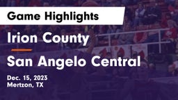 Irion County  vs San Angelo Central  Game Highlights - Dec. 15, 2023
