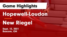 Hopewell-Loudon  vs New Riegel  Game Highlights - Sept. 13, 2021