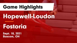 Hopewell-Loudon  vs Fostoria  Game Highlights - Sept. 18, 2021