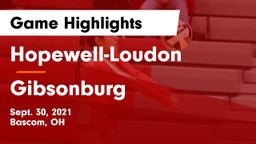 Hopewell-Loudon  vs Gibsonburg  Game Highlights - Sept. 30, 2021