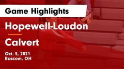 Hopewell-Loudon  vs Calvert  Game Highlights - Oct. 5, 2021