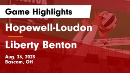 Hopewell-Loudon  vs Liberty Benton  Game Highlights - Aug. 26, 2023