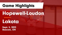 Hopewell-Loudon  vs Lakota Game Highlights - Sept. 5, 2023