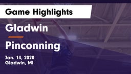 Gladwin  vs Pinconning Game Highlights - Jan. 14, 2020