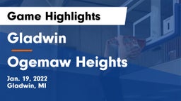 Gladwin  vs Ogemaw Heights  Game Highlights - Jan. 19, 2022