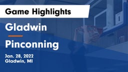 Gladwin  vs Pinconning Game Highlights - Jan. 28, 2022