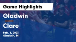 Gladwin  vs Clare  Game Highlights - Feb. 1, 2023